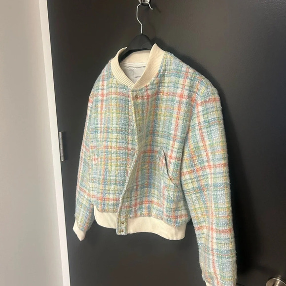 English Factory (Anthropologie) tweed cotton bomber excellent condition size XS - Picture 5 of 7